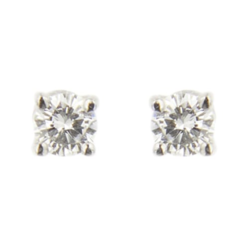 Обеци тип халки от бяло злато и диаманти 0,20 ct 58 Facettes 39411