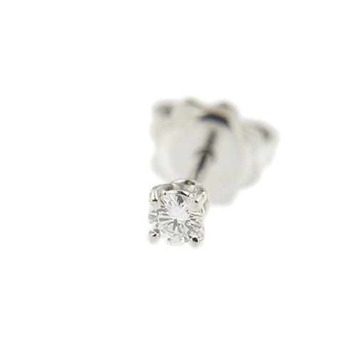 Обеци тип халки от бяло злато и диаманти 0,20 ct 58 Facettes 39411