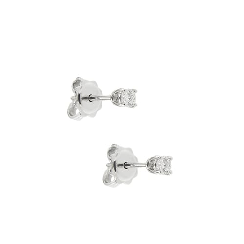 Обеци тип халки от бяло злато и диаманти 0,20 ct 58 Facettes 39411