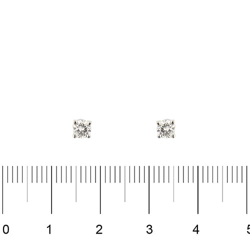 Обеци тип халки от бяло злато и диаманти 0,20 ct 58 Facettes 39411
