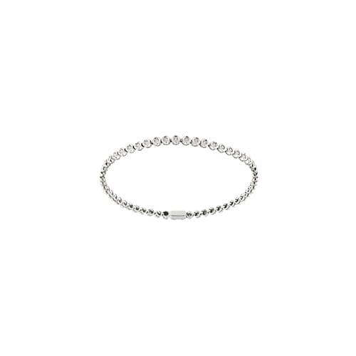 Cipollina tennis bracelet in white gold and 0.90 ct diamonds 58 Facettes 41861