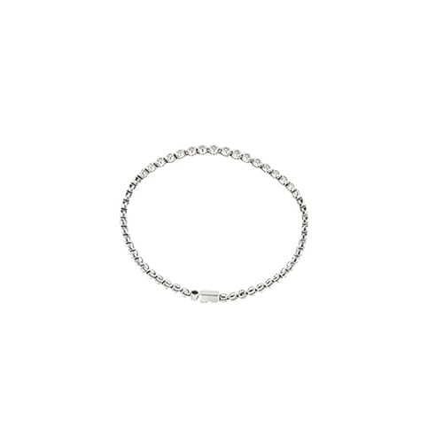 Cipollina tennis bracelet in white gold and 0.90 ct diamonds 58 Facettes 41861