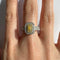Bague 50 Bague en or blanc 18K avec diamant jaune et diamants 58 Facettes GBR1343WG