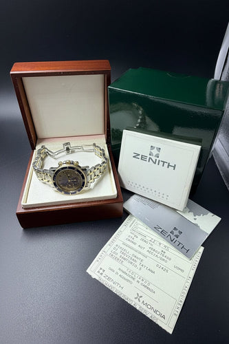 Zenith El Primero Rainbow - Horloge referentie 53.0370.400 staal en goud 58 Facettes