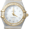 Montre Omega Constellation - Montre Mini quartz en or jaune, acier et diamants 58 Facettes MT45577