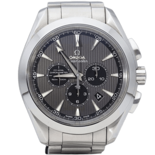 Montre Omega Seamaster Aqua Terra - Montre GMT chronographe en acier 58 Facettes MT46596