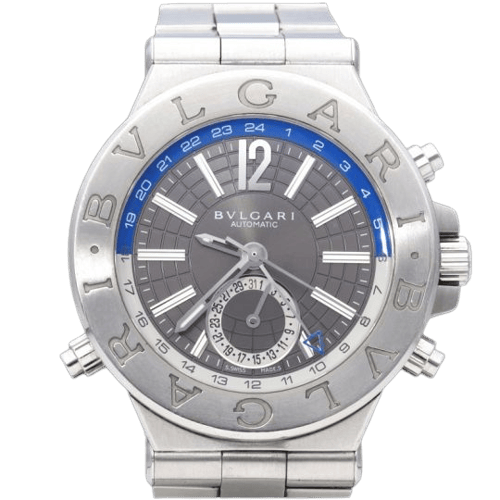 Montre Bulgari Diagono GMT - Montre en acier 58 Facettes MT46063