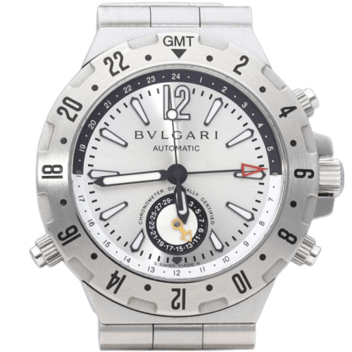 Montre Bulgari Diagono GMT - Montre en acier 58 Facettes MT46065