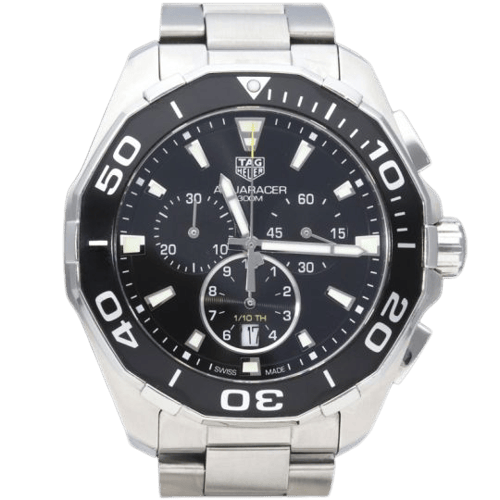 Montre TAG Heuer Aquaracer - Montre chronographe quartz en acier 58 Facettes MT46496
