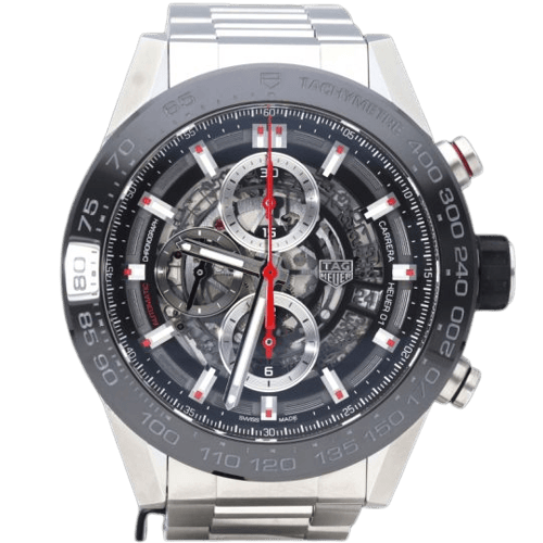 Montre TAG Heuer Carrera - Montre Calibre Heuer 01 en acier 58 Facettes MT46484