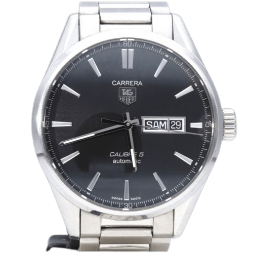 Montre TAG Heuer Carrera Calibre 5 - Montre en acier 58 Facettes MT46538