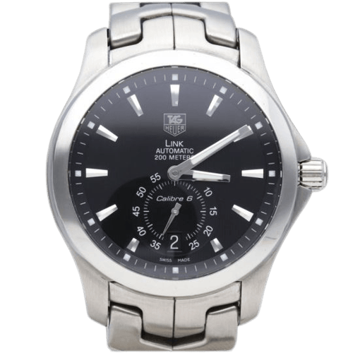 Montre TAG Heuer Link Calibre 6 - Montre automatique en acier 58 Facettes MT46559