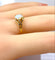 Inel 54 Inel din aur galben de 18 carate, opal și diamante 58 Facettes AB729