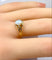Inel 54 Inel din aur galben de 18 carate, opal și diamante 58 Facettes AB729