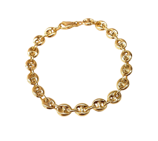 Bracciale Bracciale chicco di caffè in oro giallo 18K 58 Facettes bra.caffè-2339