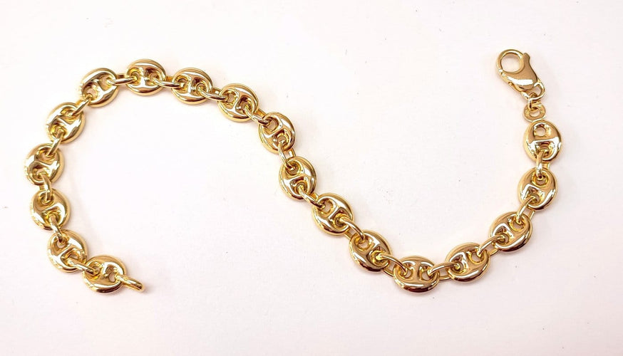 Bracciale Bracciale chicco di caffè in oro giallo 18K 58 Facettes bra.caffè-2339
