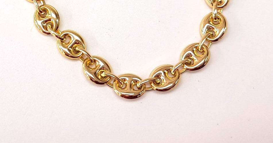 Bracciale Bracciale chicco di caffè in oro giallo 18K 58 Facettes bra.caffè-2339