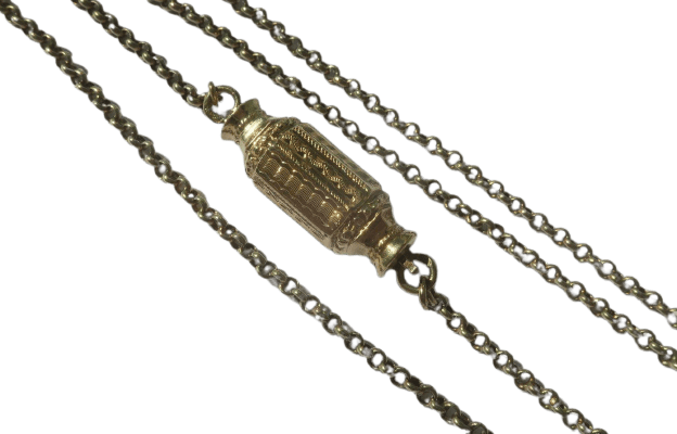 Collier Collier régional XIXe - Chaîne jaseron en or jaune 18 carats 58 Facettes Collier