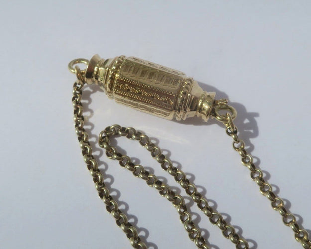 Halsband Regionalt halsband 1800-tal - Jaseron-kedja i 18 karat gult guld 58 Facettes Halsband