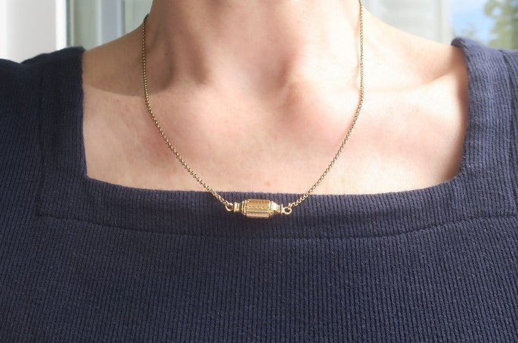 Halsband Regionalt halsband 1800-tal - Jaseron-kedja i 18 karat gult guld 58 Facettes Halsband