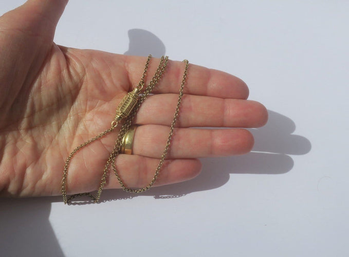 Halsband Regionalt halsband 1800-tal - Jaseron-kedja i 18 karat gult guld 58 Facettes Halsband
