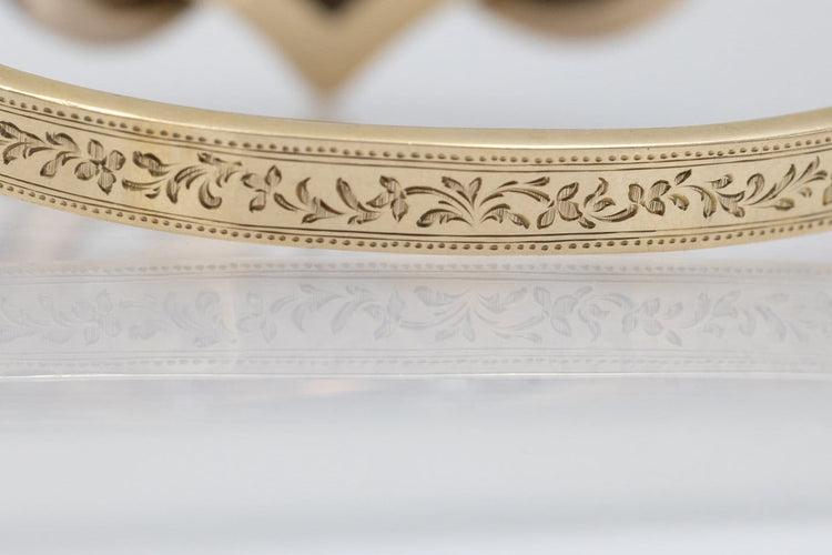 Armband Biedermeier-armband i gult guld, granat, pärlor och emalj 58 Facettes 12198