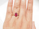 Prsten 53 Prsten sa rubinom 2,59 ct i dijamantima od 18 kt žutog zlata 58 Facettes F5072