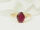 Bague 53 Bague en or jaune avec rubis et diamants 58 Facettes F5072