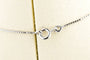Ketting Dubbele hartketting in 18K witgoud en diamanten 58 Facettes CLDIAMBLACK-107