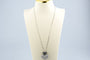 Ketting Dubbele hartketting in 18K witgoud en diamanten 58 Facettes CLDIAMBLACK-107