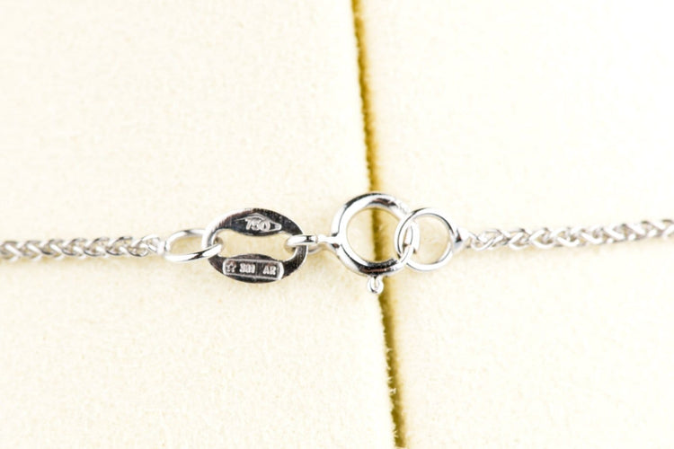 Naszyjnik Naszyjnik z sercem z białego złota 18K i diamentami 58 Facettes CL53500093-107