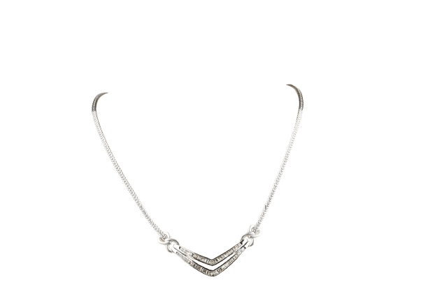 Ketting Ketting van 18K geelgoud en natuurlijke light brown diamanten 58 Facettes CL11153635-107