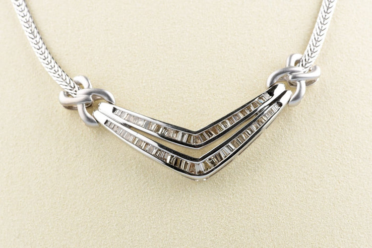 Ketting Ketting van 18K geelgoud en natuurlijke light brown diamanten 58 Facettes CL11153635-107