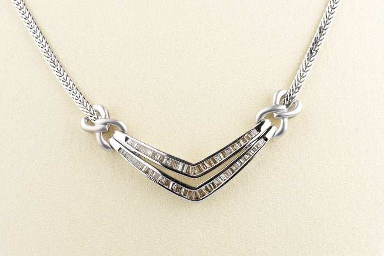 Ketting Ketting van 18K geelgoud en natuurlijke light brown diamanten 58 Facettes CL11153635-107