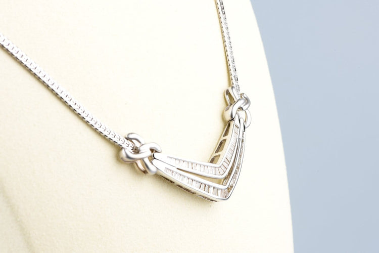 Ketting Ketting van 18K geelgoud en natuurlijke light brown diamanten 58 Facettes CL11153635-107