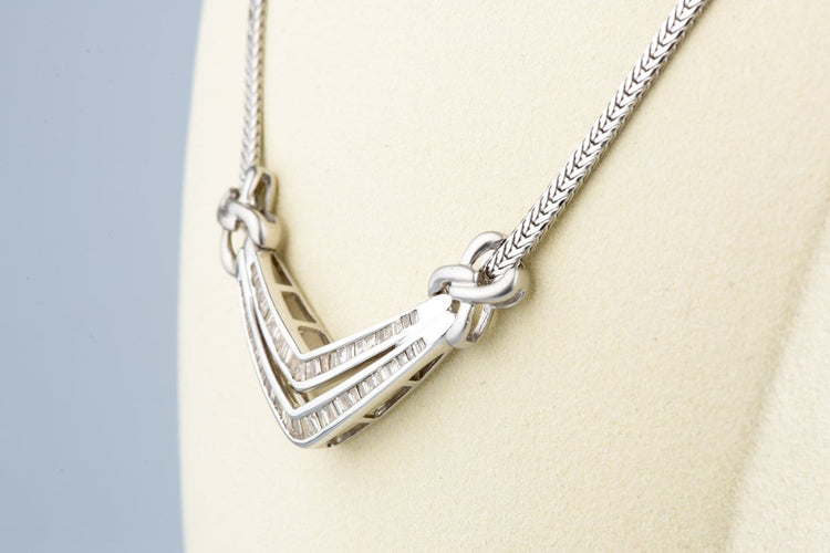 Ketting Ketting van 18K geelgoud en natuurlijke light brown diamanten 58 Facettes CL11153635-107