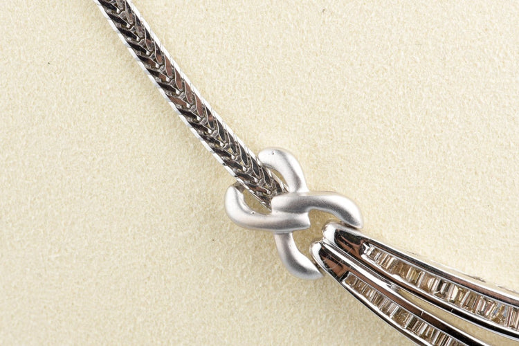 Ketting Ketting van 18K geelgoud en natuurlijke light brown diamanten 58 Facettes CL11153635-107
