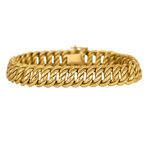Armband Armband Schakel Amerikaanse in 18k geelgoud 58 Facettes BRMAMERICAINE12