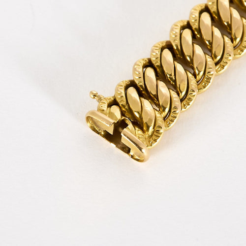 Armband Armband Schakel Amerikaanse in 18k geelgoud 58 Facettes BRMAMERICAINE12
