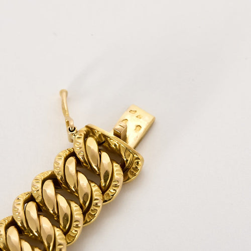 Armband Armband Schakel Amerikaanse in 18k geelgoud 58 Facettes BRMAMERICAINE12