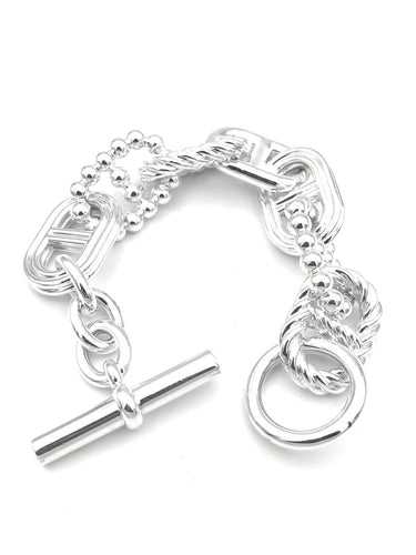 Bracelet Hermès Parade TGM - Bracelet en argent 925 58 Facettes HERMES BRA