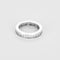 Ring 49 Ehering Vollrund in Weißgold und Baguette-Diamanten 58 Facettes P53L19