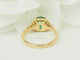 Anel 56 Anel esmeralda 2 ct em ouro amarelo 18 kt e diamantes 58 Facettes F5069