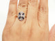 Anel 55 Anel Art Deco em ouro amarelo, Platina, safiras e diamantes 58 Facettes 33770