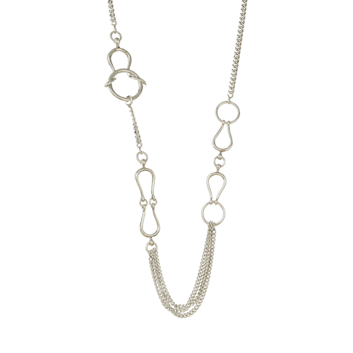 Halskjede Hermès Arabesque - Langt halskjede i Sølv 58 Facettes 50233