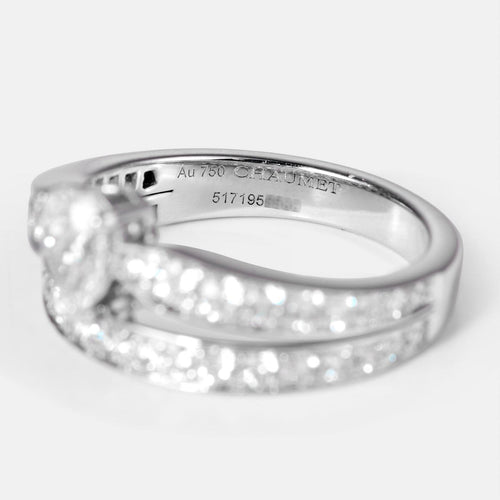 戒指 50 Chaumet Joséphine - 白金和钻石戒指 58 Facettes -