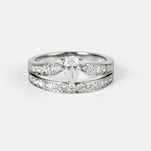 戒指 50 Chaumet Joséphine - 白金和钻石戒指 58 Facettes -