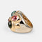 Bague 52 Bvlgari - Bague vintage en or jaune, or blanc et pierres de couleur 58 Facettes 279