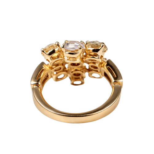 Пръстен 50 BVLGARI Allegra - Пръстен от жълто злато, диаманти и сапфири 58 Facettes 282
