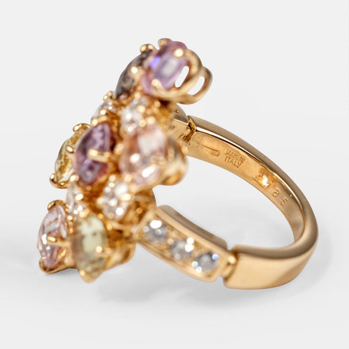 Bague 50 BVLGARI Allegra - Bague en or jaune, diamants et saphirs 58 Facettes 282